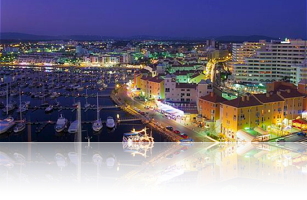 Vilamoura Marina at night